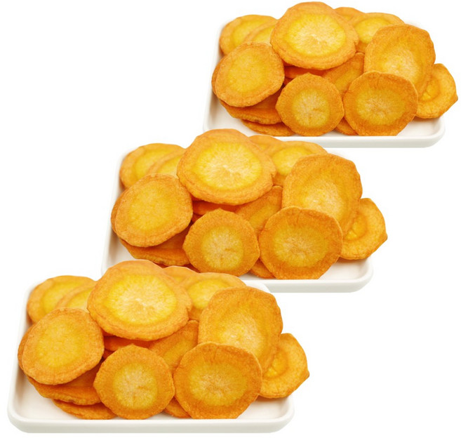 국내제작 강아지 수제 간식 나도 NADO 당근_ 저온건조 건강에 좋은 비건 채소 애견간식, 3개