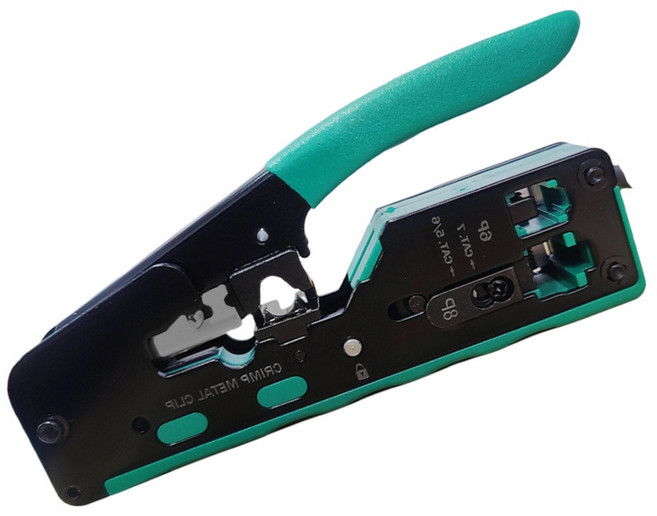 tinduo 7in1 다기능 랜선 랜툴 세트 랜선 압착공구 탈피기 커팅기 6P 8P 일체형, 1개