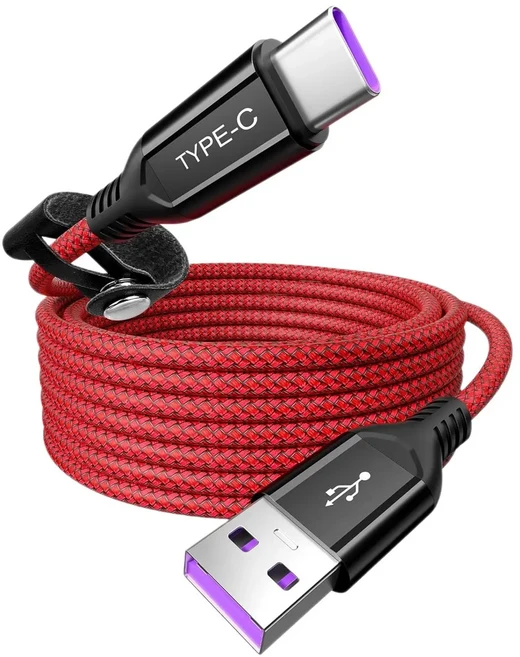 슈퍼차지 100W 6A USB C 케이블 나일론 브레이디드 코드 1.8M 타입 데이터 Honor 400/200 Pro Magic8/7 화, 01 USB A to USB C Cable, 01 1.8미터