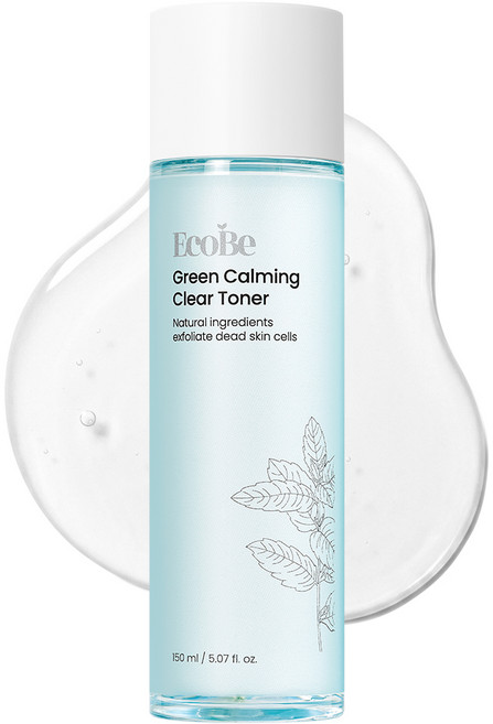 에코비 그린 카밍 클리어 토너 150ml 비건 화장품, 1개