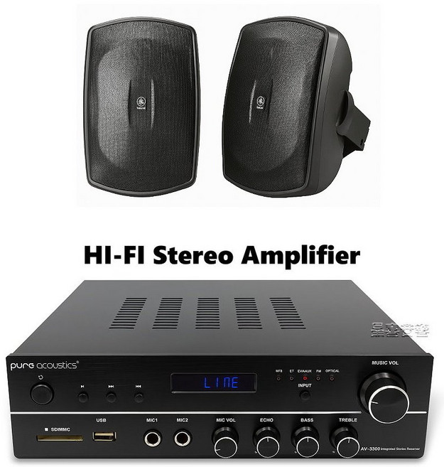 純淨音響 AV-3300 擴大機 YAMAHA 喇叭 組合音響