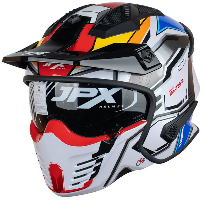 JPX 헬멧 MX-726R 오픈페이스 풀페이스 바이크 오토바이 모듈러 DOT ECE, 13.MX 05 유광