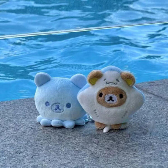 아트박스/무드바이브 리락쿠마 가오리 문어 인형 키링 키홀더 열쇠고리