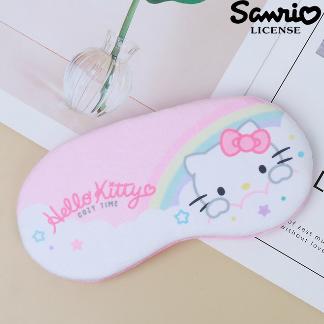 산리오 수면안대_코지 햇빛가리개 숙면 낮잠 봉제수면안대