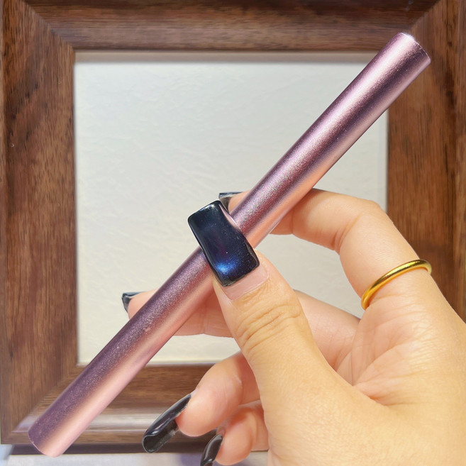 強力大號金箍棒磁鐵 美甲貓眼磁鐵 貓眼光撩膠專用，打造專業級立體美甲, 1個, 粉色