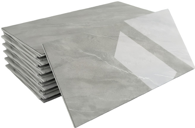 제이에스맘 붙이는 방수 타일 대리석 벽지 접착식 데코 폼블럭 포인트 시트지 300x600mm, 그레이폴리쉬스톤, 7개입