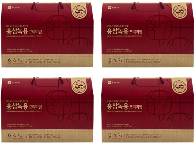 기타 종근당건강 홍삼녹용 프리미엄 50ml x 30포 4박스 /Hb, 30회분, 4개