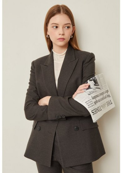 JJ지고트 제이제이 지고트울 블렌드 더블 브레스트 재킷GMAA0JK13 1010470