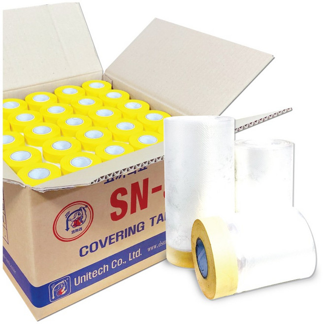 커버링테이프40cm(60EA) 칠묻음방지 카바링비닐테이프, 1개
