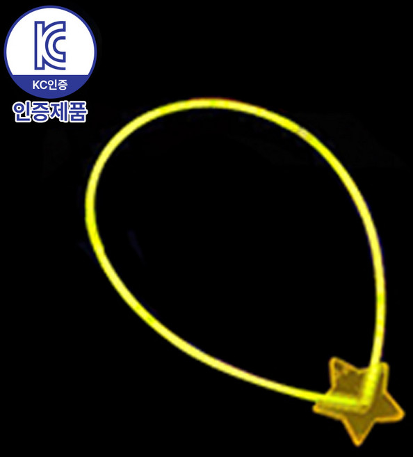 로앤제이 야광봉 야광 소품 스틱 팔찌 클럽 콘서트 축제 할로윈 파티용품, 별목걸이, 1개