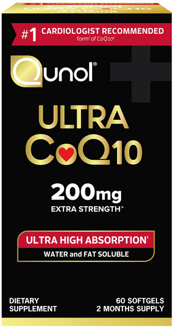 Qunol Ultra Coenzyme Q10 200mg 軟膠囊, 1個, 60錠