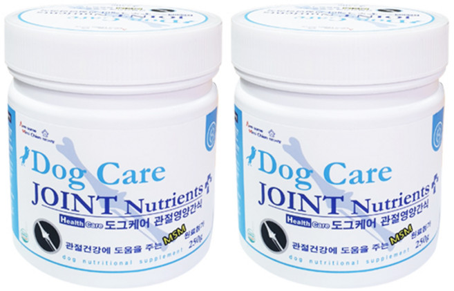 미미씨앙 도그케어 관절 강아지영양제 250g 2개, 관절영양제, 뼈/관절강화