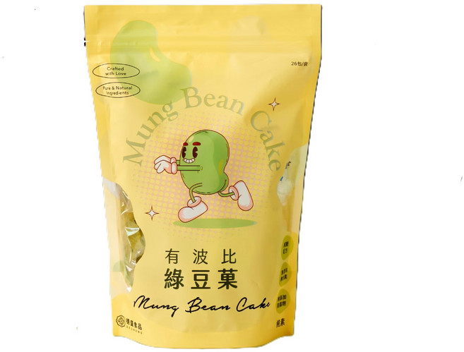 德盛食品 有波比 綠豆菓 純素 無香料 無色素, 260g, 26個