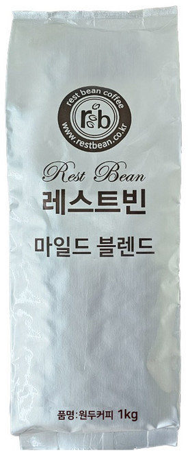 레스트빈 마일드 블렌드 1kg, 홀빈, 1개