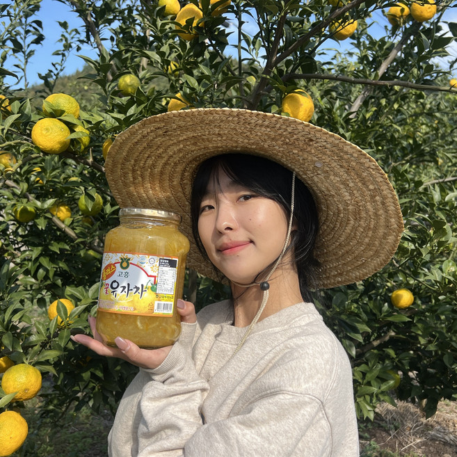 고흥 꿀유자차 2kg 유자청 수제 에이드 꿀 즙 농축원액 통유자 농장 국산 액기스 허니 웰빙, 1개, 1개입