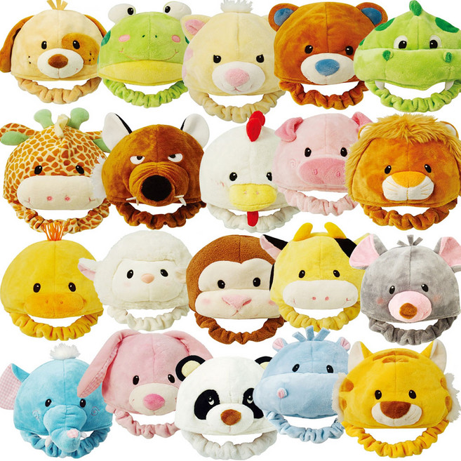 [동화오피스] 청양 보들이 동물모자 낱개 / 역할놀이 인형극, 사자, 1개