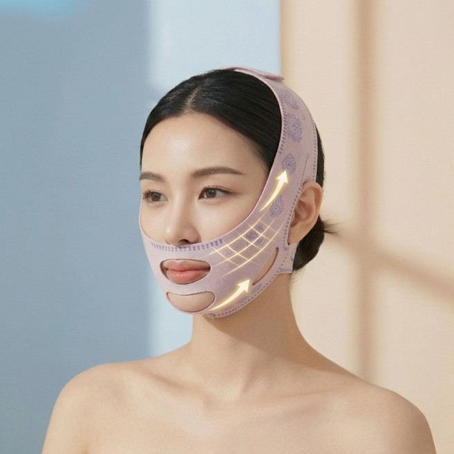 624C 이중턱 밴드 V라인 리프팅 땡기미 얼굴 붓기 제거 처진살 리프팅기, 1개