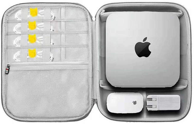 호환 애플 맥 커버 스튜디오 mac 케이스 미니 악세서리 보관함 휴대용 여행용 보관 가방 파우치