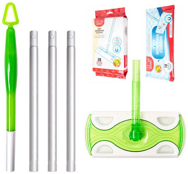 손할매 베이직 막대걸레 + 부직포 청소포 20매 + 물걸레 청소포10매 3종, 1세트