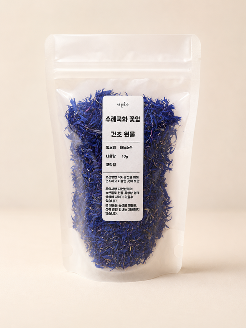 수레국화 꽃잎 국내산 건조 원물 10g, 7g, 1개, 1개입, 블루