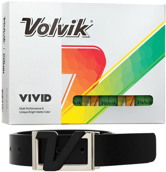 미국출고 평점4.5+ 160027 새로운 Volvik Vivid 멀티 퍼포먼스 및 3피스 구조 독특하고 밝은 매트 컬러 마감 골프공. 12개(그린) 100% 천연 이탈리아 가죽