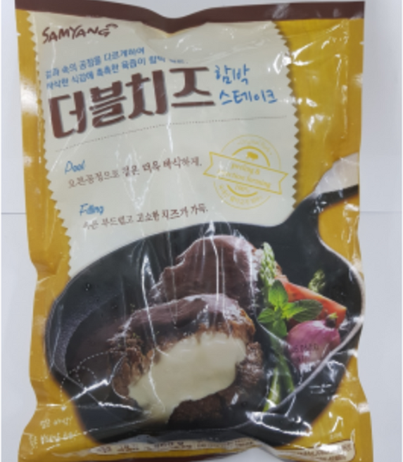 삼양 더블치즈 함박스테이크, 1개, 800g
