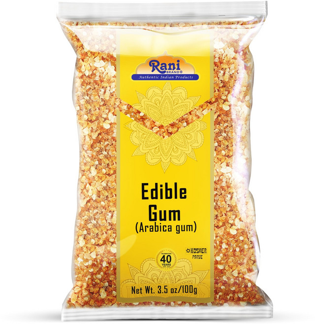 라니 식용 껌 홀 (아라비카 껌) 100g ~ 올 내추럴 라니 식용 껌 홀 (아라비카 껌) 100g ~ 올 내추럴 무염 | 비건 | 무색소 | 친화적 | 비 GMO | 코셔, Arabica, 3.5 Ounce (Pack of 1), 1개