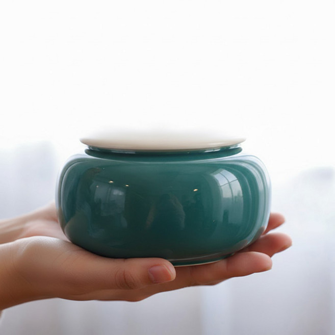 가야토기 재물 금전운 액막이 풍수 인테리어 14cm 청아담 큰 소금단지 백자 항아리 생기도자기 d01