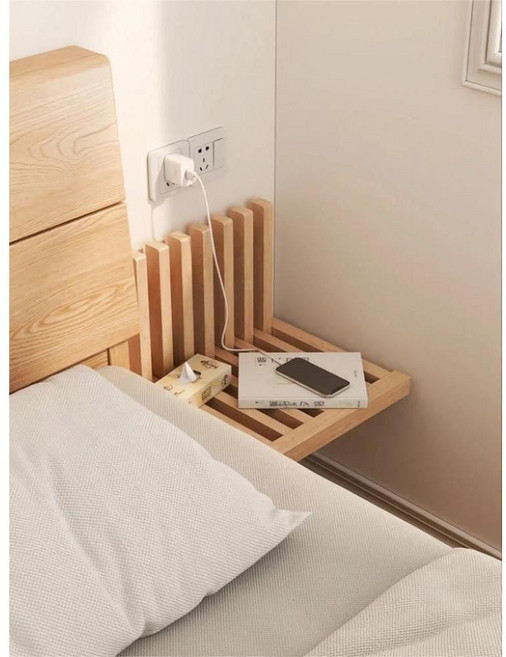 벽걸이형 의자 침대 협탁 스툴 현관 접히는의자 신발장 보조의자, 화이트