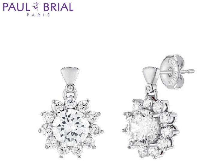 폴브리알 여성용 플라워 귀걸이 PGBE0083 + 쇼핑백