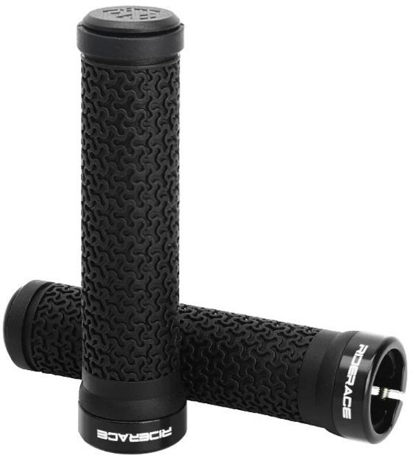 자전거 핸들 바 그립 MTB 산악 소프트 단면 잠금 커버 플러그 고무 미끄럼 방지 사이클링 액세서리, 01 RR9162-black, 1개