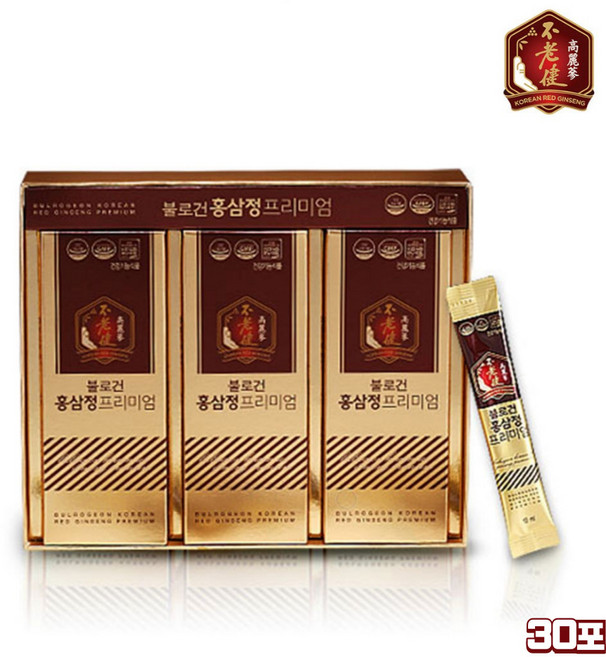프리미엄 홍삼정 6년근 고려홍삼 스틱 홍삼 진액 농축액 고함량 진세노사이드 Rg3 알지쓰리 식약처인증 설 추석 명절 선물세트, 300ml, 1세트