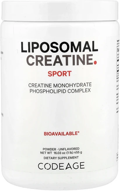 새해 건강을 선물하세요 Codeage Sport 리포소말 크레아틴 분말 무맛 455g(1lb) 특별관리진행, CodeageSport리포소말크레아틴분말무맛455g1l, 455g, 1개 - 쿠팡