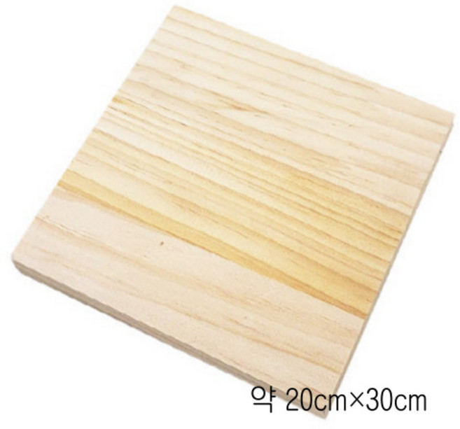 공예야 놀자 원목나무 스트링아트 접성목 나무판, 1개, 약20cm*30cm