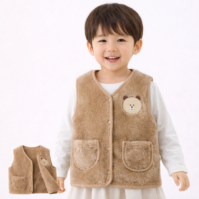 앨리홈 베어후리스퍼조끼