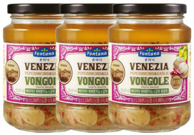 폰타나 봉골레파스타소스 +스파게티면, 3개, 430g