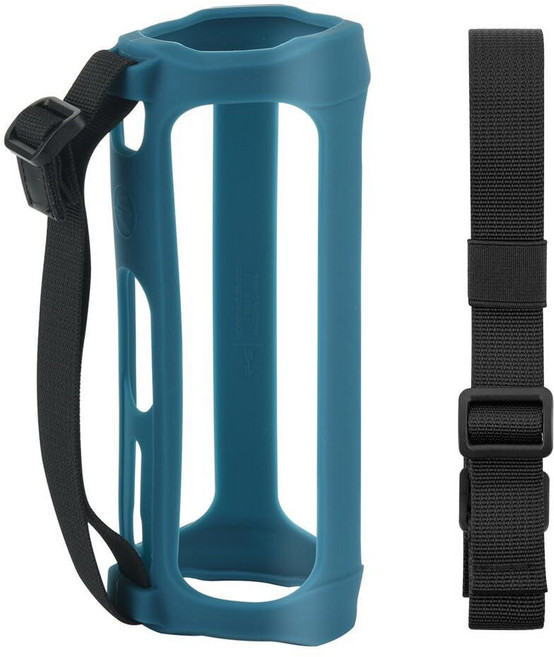 Qtopun JBL FLIP 5와 호환되는 실리콘 케이스 여행용 휴대용 보관 가방 파우치 보호 커버 젤 소프트 스킨 고무 블루투스 스피커용 어깨 스트랩 포함 - 블루 3251, Qtopun JBL FLIP 5와 호환되는 실리콘 케이