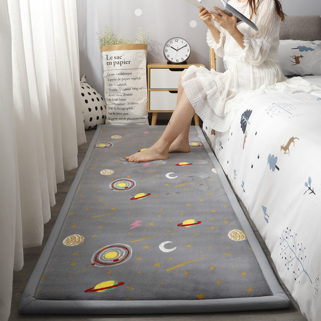 러그 카페트 침대옆매트 낙상방지 아기방꾸미기 신생아러그 다용도 먼지없는