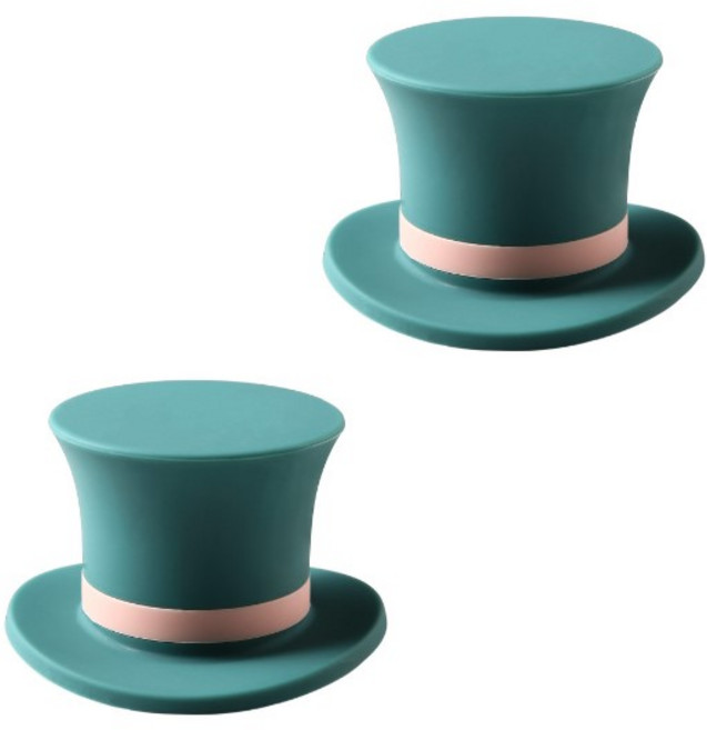 리빙쉘 와인병 스토퍼 병마개 병뚜껑 2P, 그린, 2개