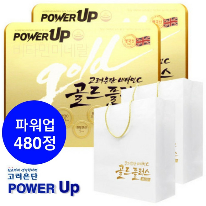 고려은단 비타민C 골드플러스 파워업 (1130mg 240정x2박스) 480정 16개월분, 2박스, 240정