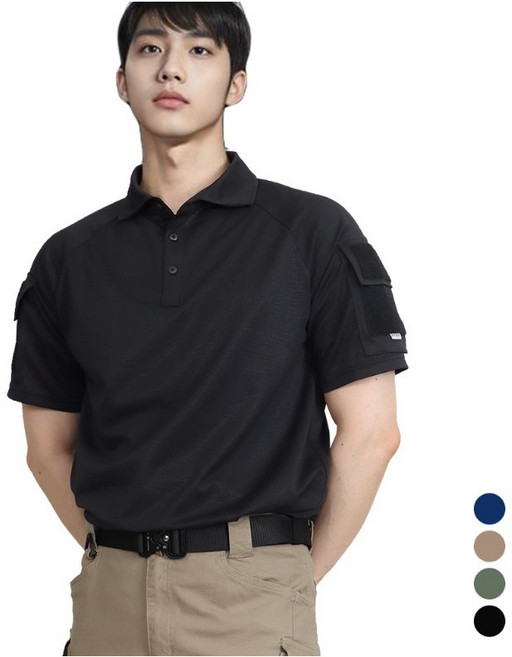 밀리랩 컴뱃셔츠 택티컬 반팔 국산 티셔츠 폴로 카라티 밀리터리 전술 군인 경찰 소방 경호원 특전