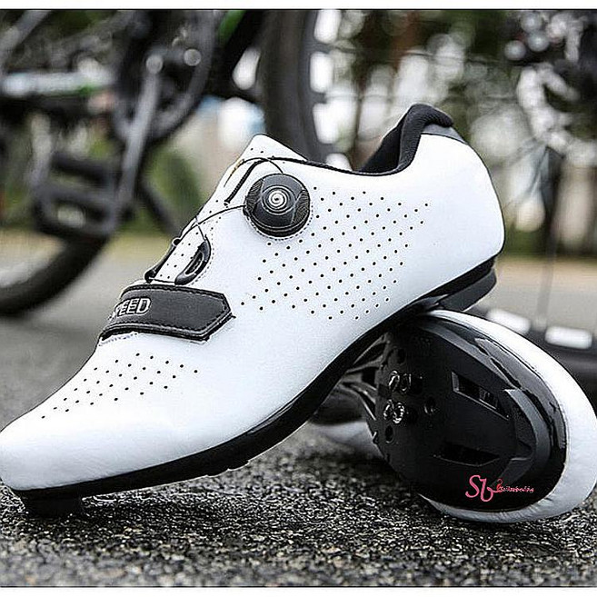 자전거신발 슈즈 운동화 클릿 싸이클 사이클 평페달 논슬립 다이얼 여자 남자 용품opq750, SBD_화이트 39(245mm), 상품선택