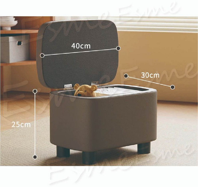 收納椅 小沙發 橘色灰色米白色 小沙發椅, 1個, 沙發收納椅-深灰色, 深灰色