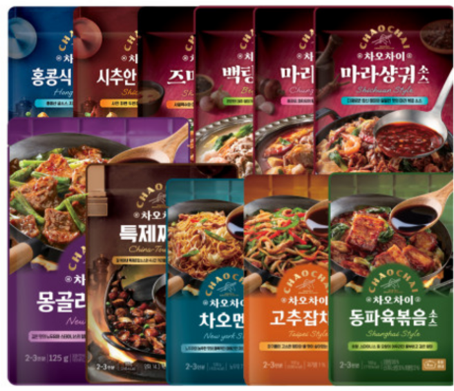 샘표 차오차이 소스 골라담기 6종 요리소스용, 4.마라샹궈소스, 1개