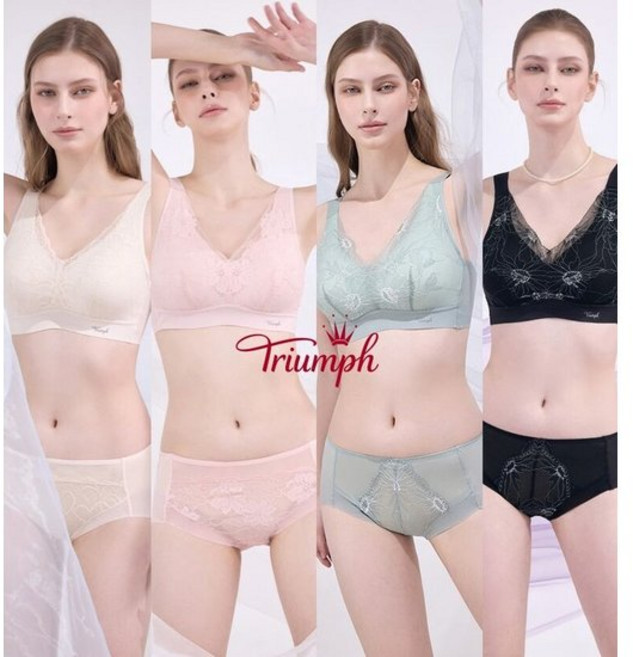 [트라이엄프]레이스퓨징브라팬티4세트+원피스