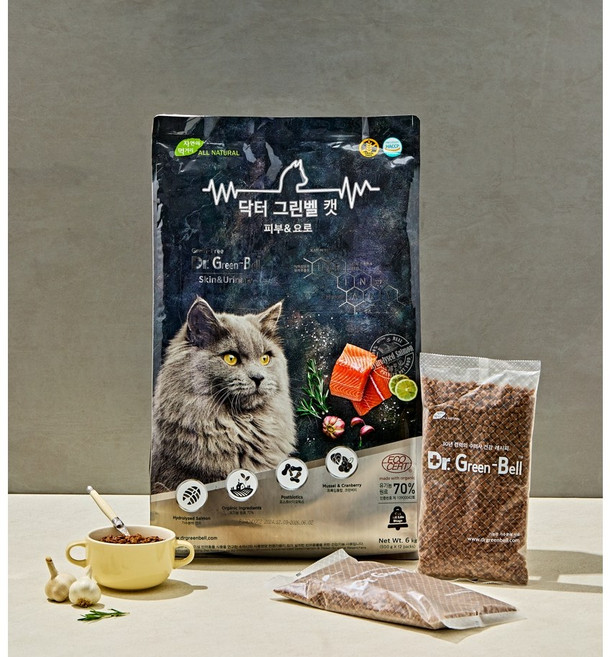 닥터그린벨 케어켓2 건식사료, 피부/피모, 6kg, 1개