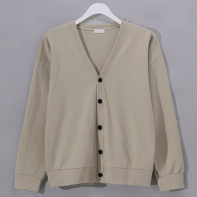 후앙스 데일리 오버핏 양면 브이넥 니트 가디건 GZCP-5214