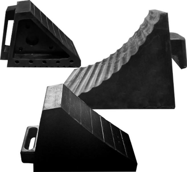 차량버팀목 고무재질 손잡이 3가지사이즈 차량고인목 차량바퀴고정 자동차필수품 화물차고인목, 검정색, 1개