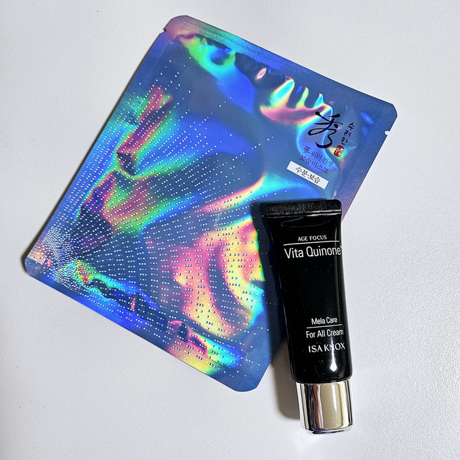 수려한 워터 진생 보습 마스크 세트 에이지 포커스 기미 포올크림, 1개