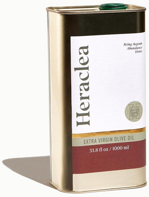 Heraclea Mature Harvest 엑스트라 버진 올리브 오일 유기농 올리브 오일 냉압착 EVOO 폴리페놀 리치 EVOO 479.1g(16.9온스) 병, Everything Olive Oil, 1개, 1L